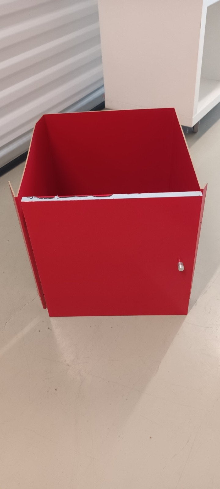 IKEA KALLAX inzet deuren  (Rood), Huis en Inrichting, Kasten | Overige, Gebruikt, Ophalen