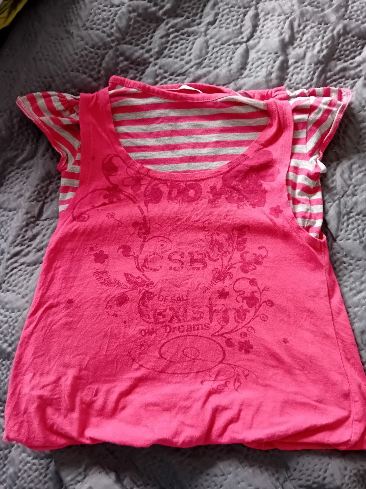 Roze T-shirt maat 128. Gemo., Gebruikt, Meisje, Gemo, Ophalen of Verzenden