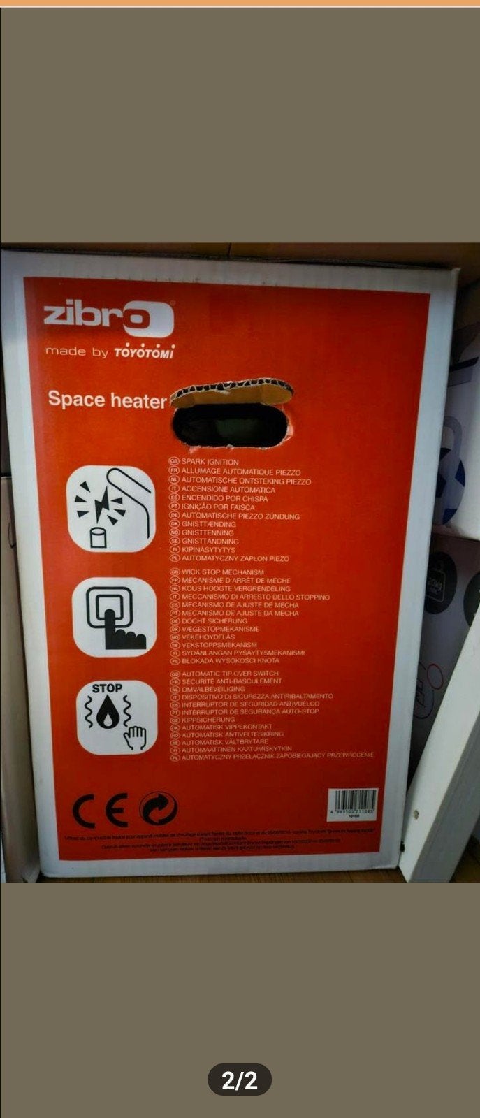 Zibro RS-2222 Space Heater - Nieuw in doos, Ophalen, Overige brandstoffen, Nieuw, Petroleumkachel