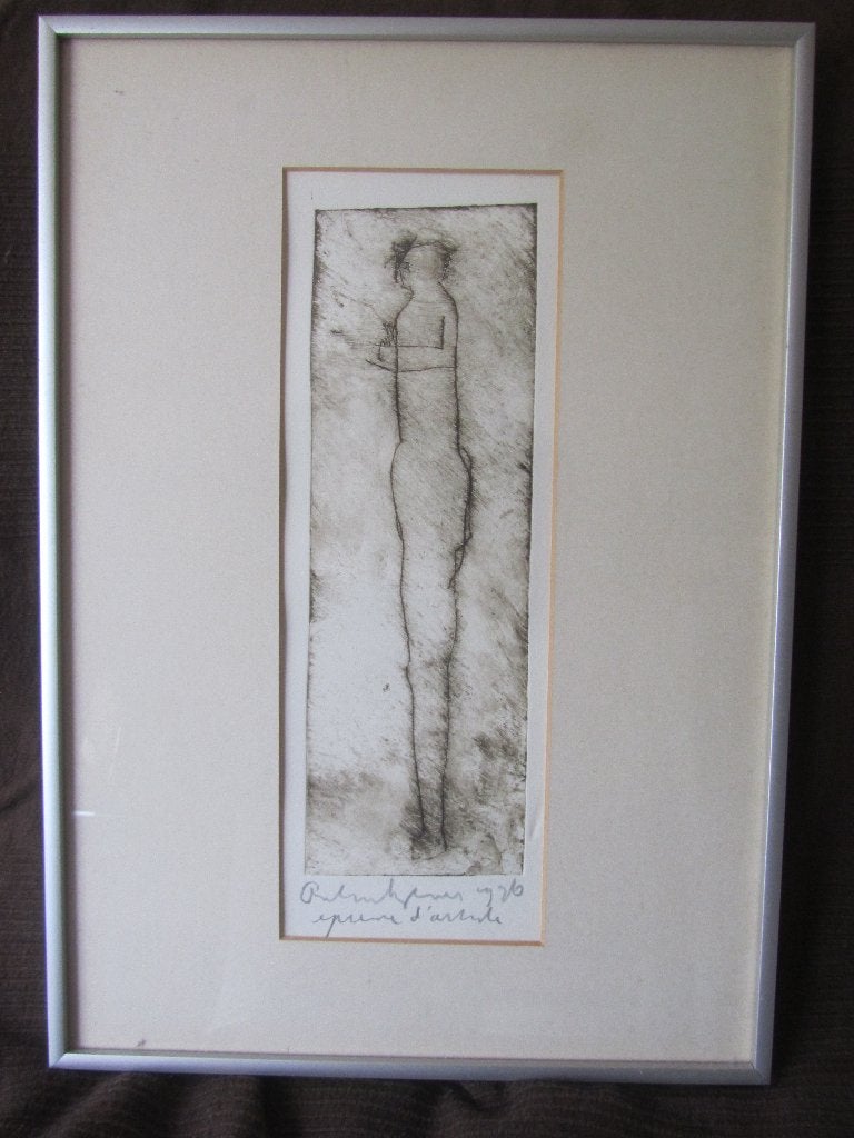 Anton Heyboer    1924 - 2005, Portret, 35 cm, Ophalen of Verzenden, 50 cm