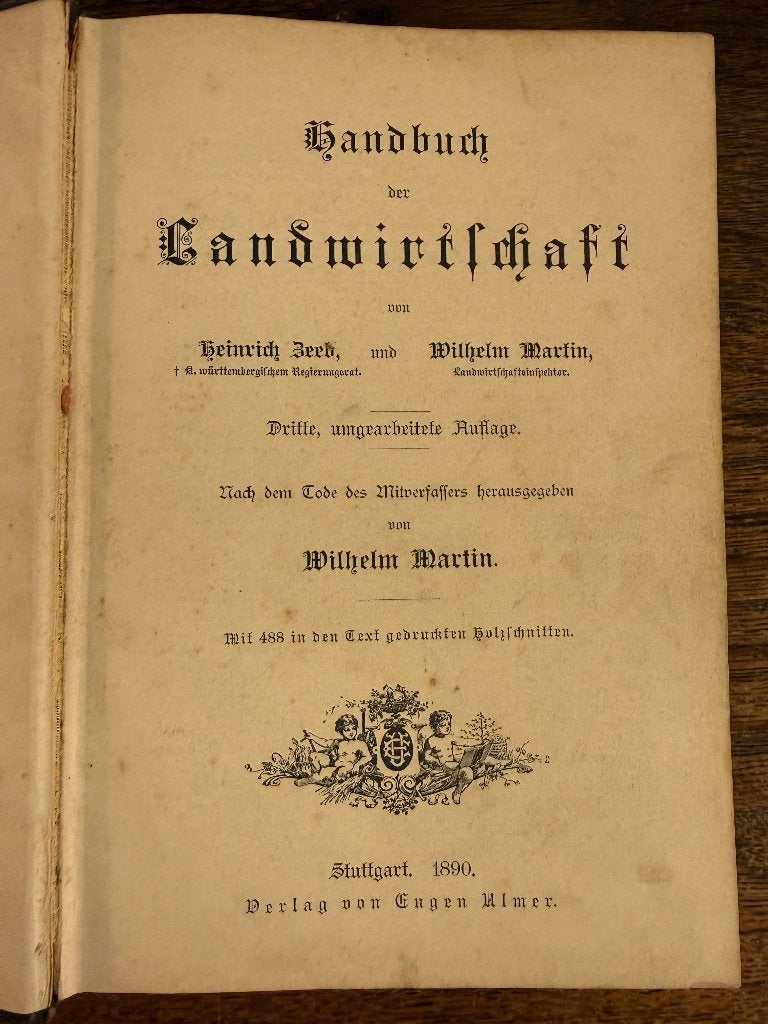 Handboek Landwirtschaft van Wilhelm Martin, Antiek en Kunst, Antiek | Boeken en Bijbels, Ophalen