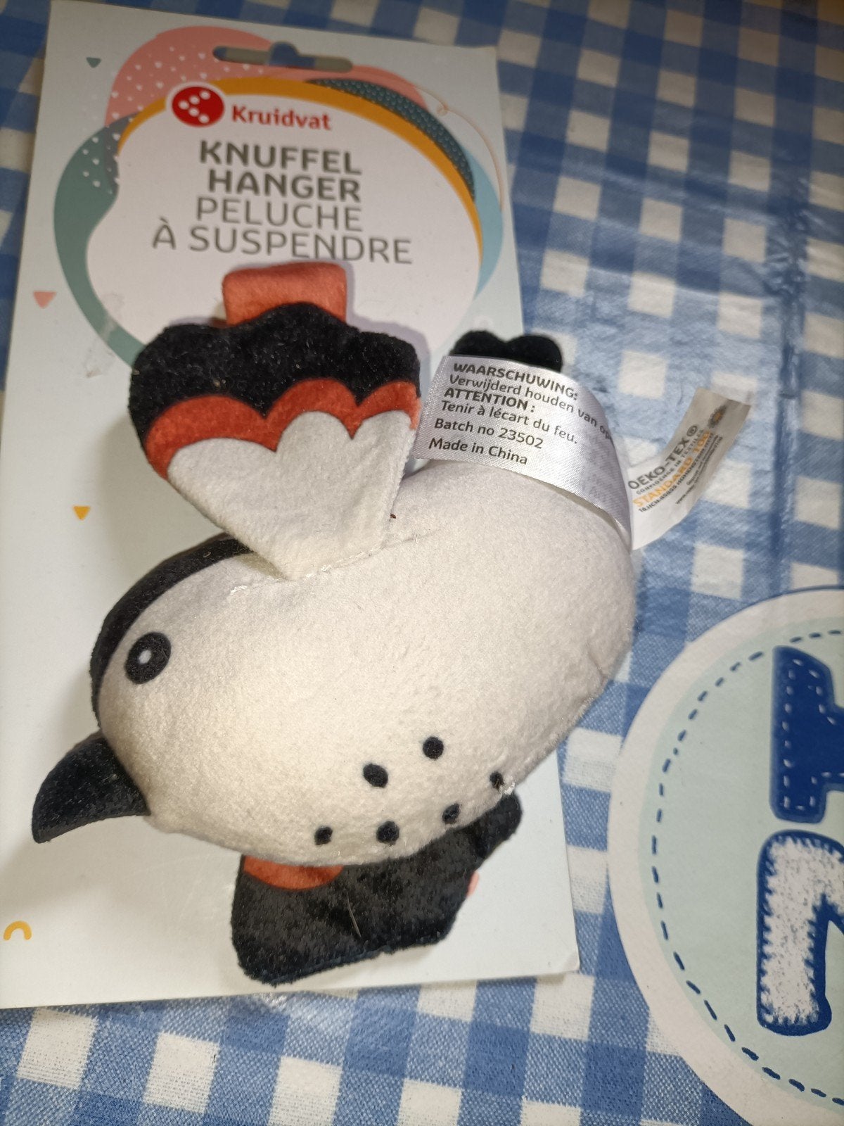 Kruidvat vogel knuffel hanger NIEUW, Kinderen en Baby's, Ophalen of Verzenden, Nieuw, Overige typen