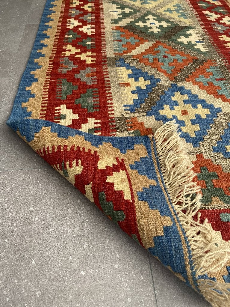 Persisk kelim met Qashqai-motieven - Nieuw (Nr. 6), Modern traditioneel, oosters, 100 tot 150 cm, Nieuw, Rechthoekig