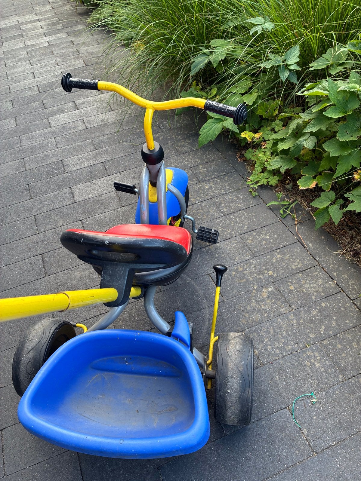 Puky driewieler met duwstang en kiepbak, Ophalen, Gebruikt, Trapvoertuig