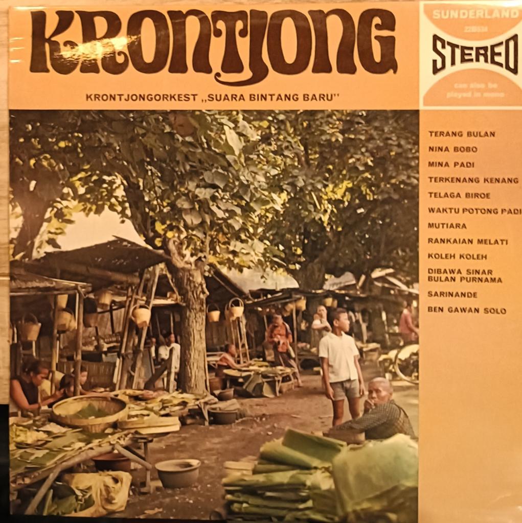 LP Krontjongorkest "Suara Bintang Baru" - Sunderland Stereo, Gebruikt, Originele persing, Ophalen of Verzenden, 12 inch