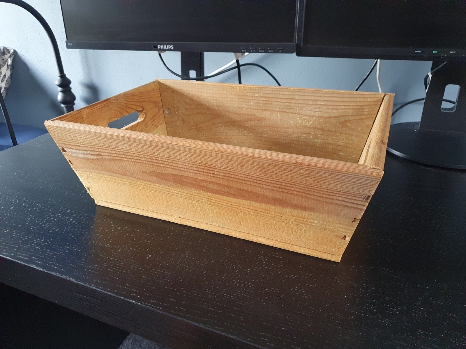Stevig houten kistje/opbergbak/decoratie, Ophalen, Minder dan 50 cm, Minder dan 50 cm, Zo goed als nieuw