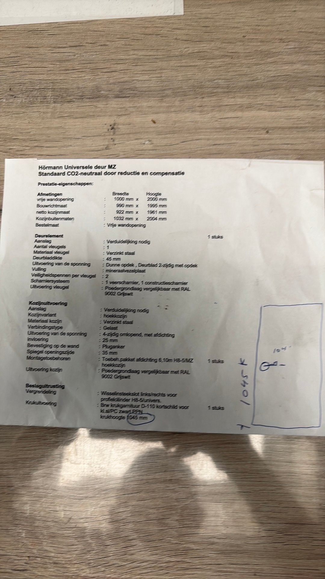 Horman stalen loopdeur, Ophalen, Nieuw