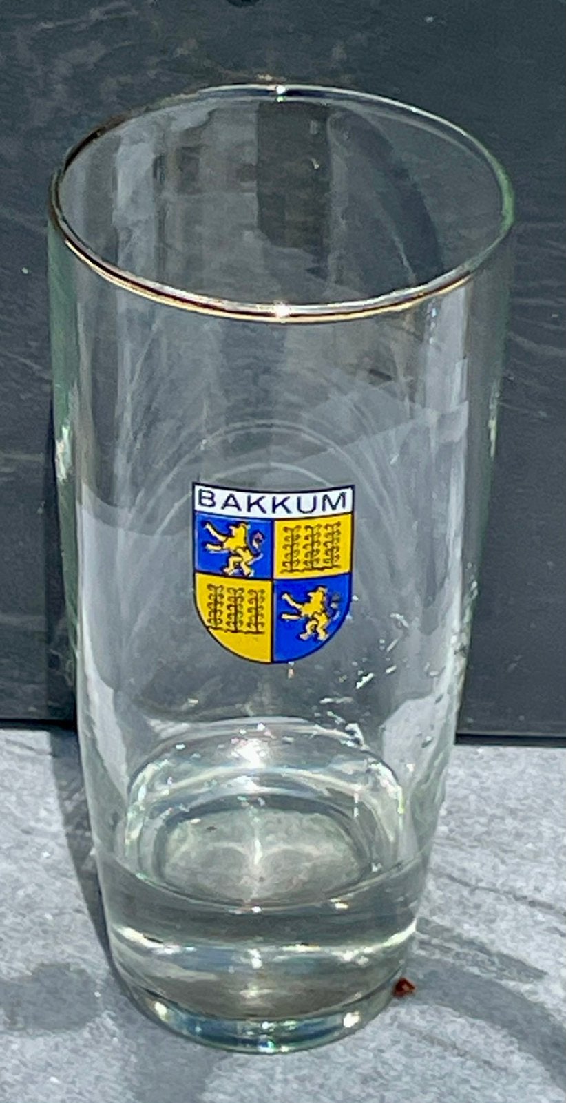 Bakkum Glas met Wapen - Vintage Verzamelobject, Antiek en Kunst, Ophalen of Verzenden