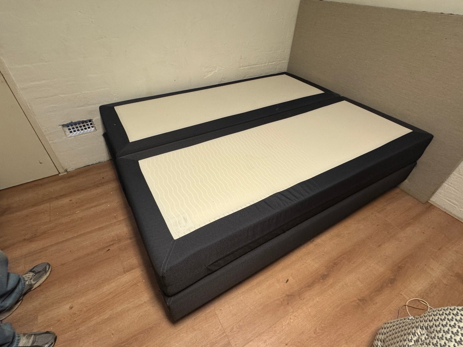 Diks Boxspring160 x 200, prima staat, Ophalen, Zo goed als nieuw, Tweepersoons, 160 cm