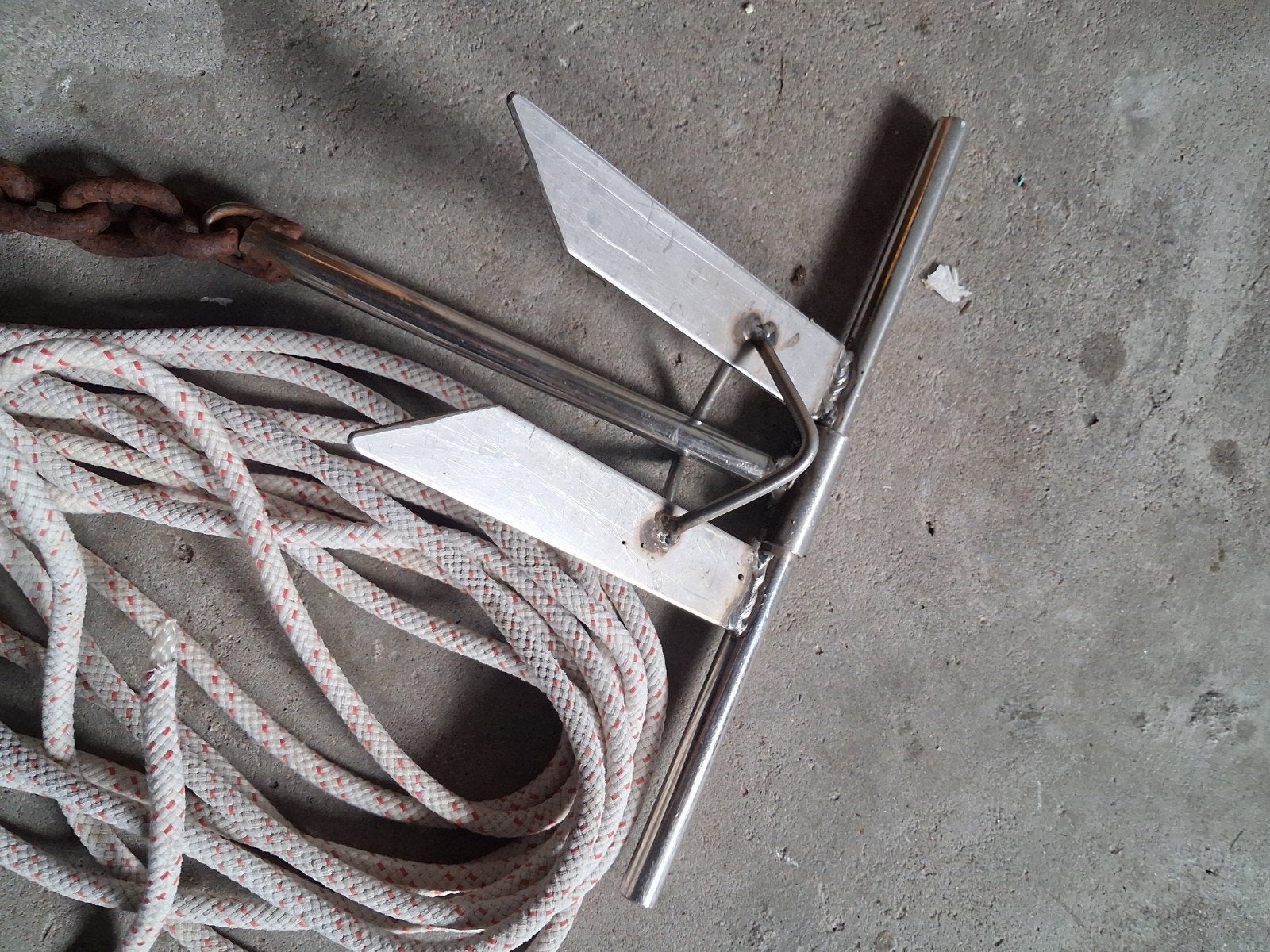 Anker met lijn en ketting voor boot, Ophalen, Gebruikt, Overige typen