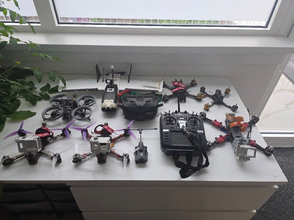 Complete FPV Set DJI FPV v1, cinewhoop, 5" freestyle & wings, RTF (Ready to Fly), Gebruikt, Quadcopter of Multicopter, Ophalen