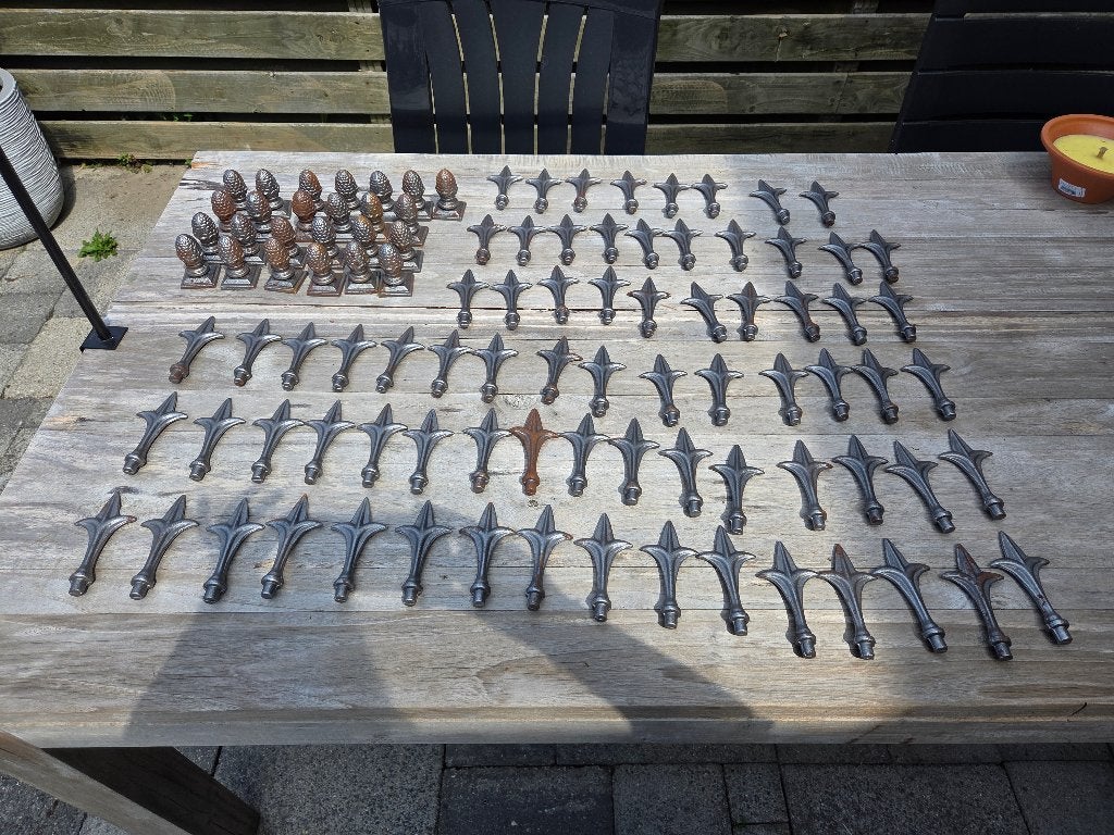 Onderdelen sierhekwerk, Tuin en Terras, Tuinhekken en Hekwerk, Ophalen, Zo goed als nieuw, IJzer, Sierhekwerk