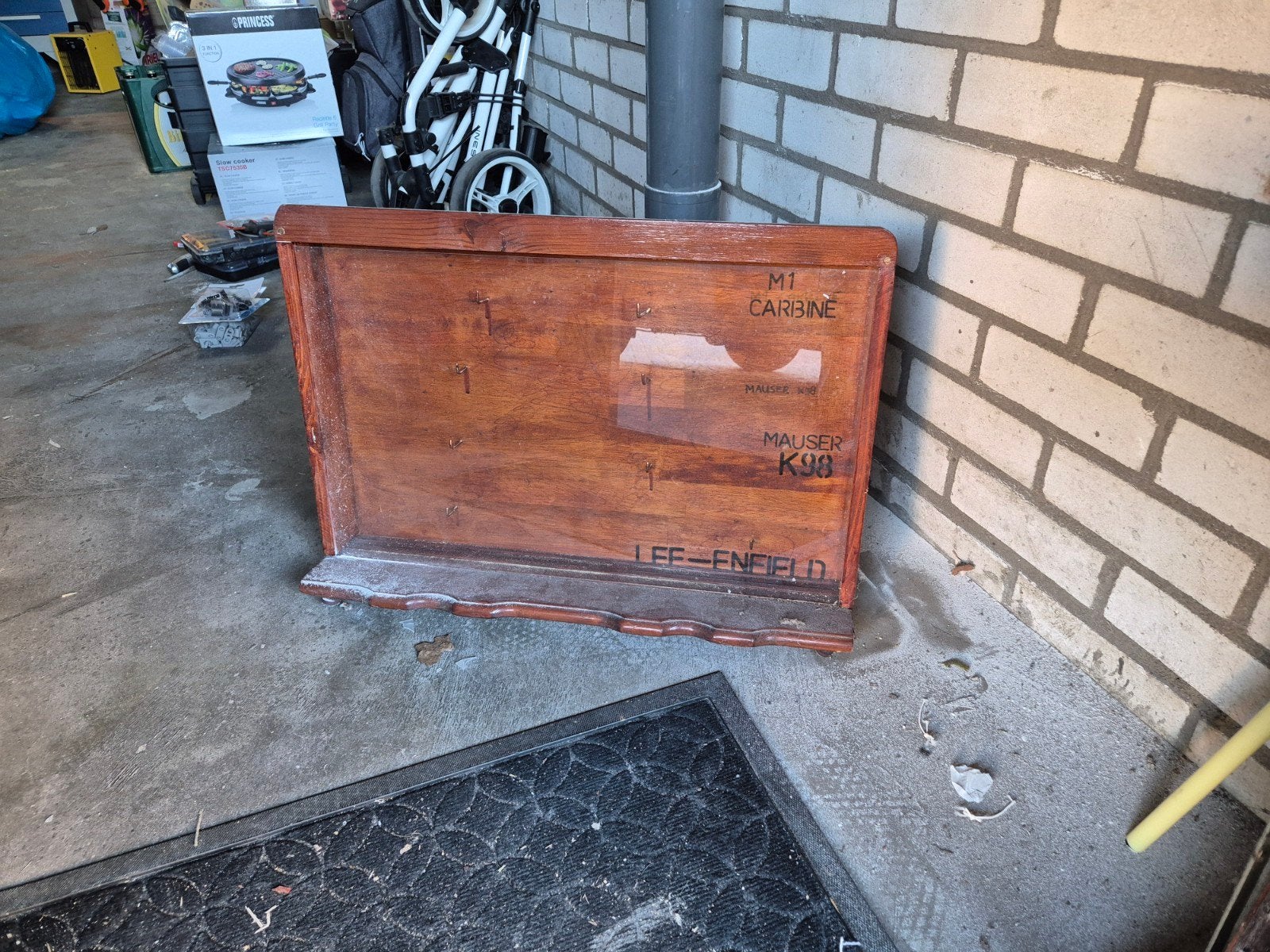 vitrinekast, Ophalen, Overige houtsoorten, 50 tot 100 cm, Minder dan 25 cm