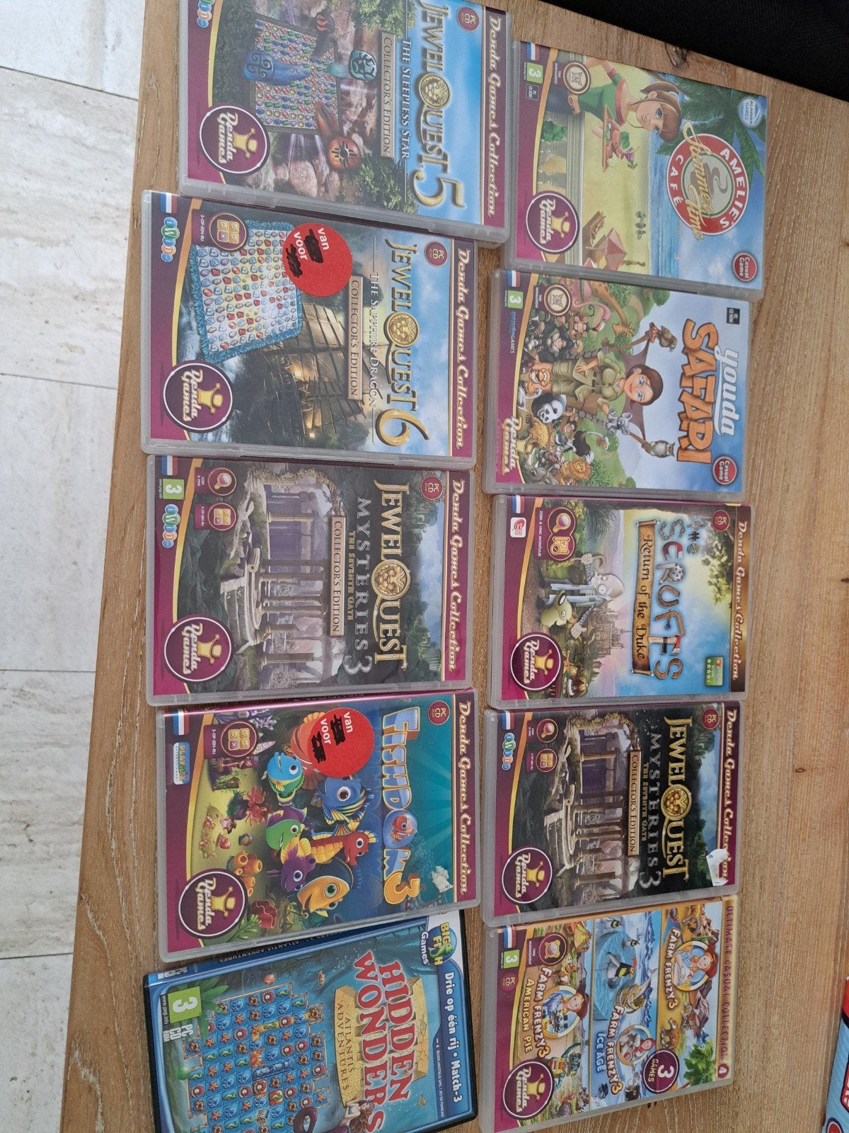 PC Games Collectie: Jewel Quest, Fishdom, Youda Safari, Puzzel en Educatief, Gebruikt, 1 speler, Ophalen of Verzenden