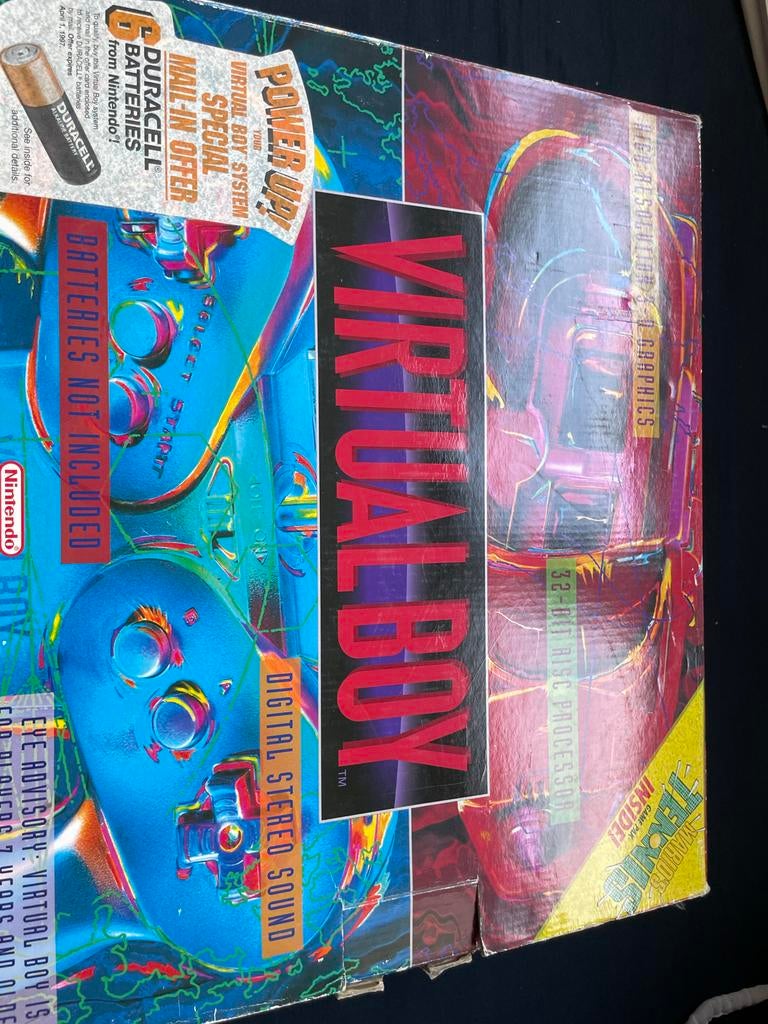 Nintendo Virtual Boy Console met 4 Spellen - Zeldzaam!, Spelcomputers en Games, Ophalen of Verzenden, Gebruikt, Overige modellen