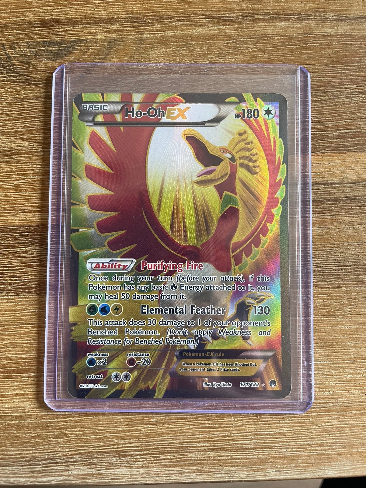 Pokemon Ho-Oh EX 2016, Ophalen of Verzenden, Zo goed als nieuw