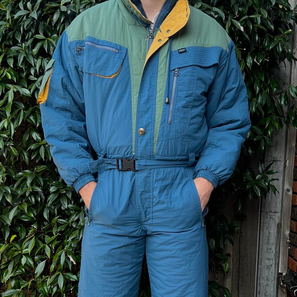 Vintage Retro Skipak (M), Kleding | Heren, Wintersportkleding, Gedragen, Pak, Maat 48/50 (M), Ophalen of Verzenden