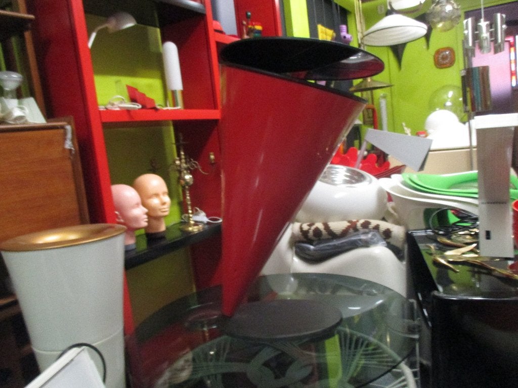 Kartell design kunststof prullenbak jaren 80 vintage retro, Kunststof, Gebruikt, ?, 40 liter of meer