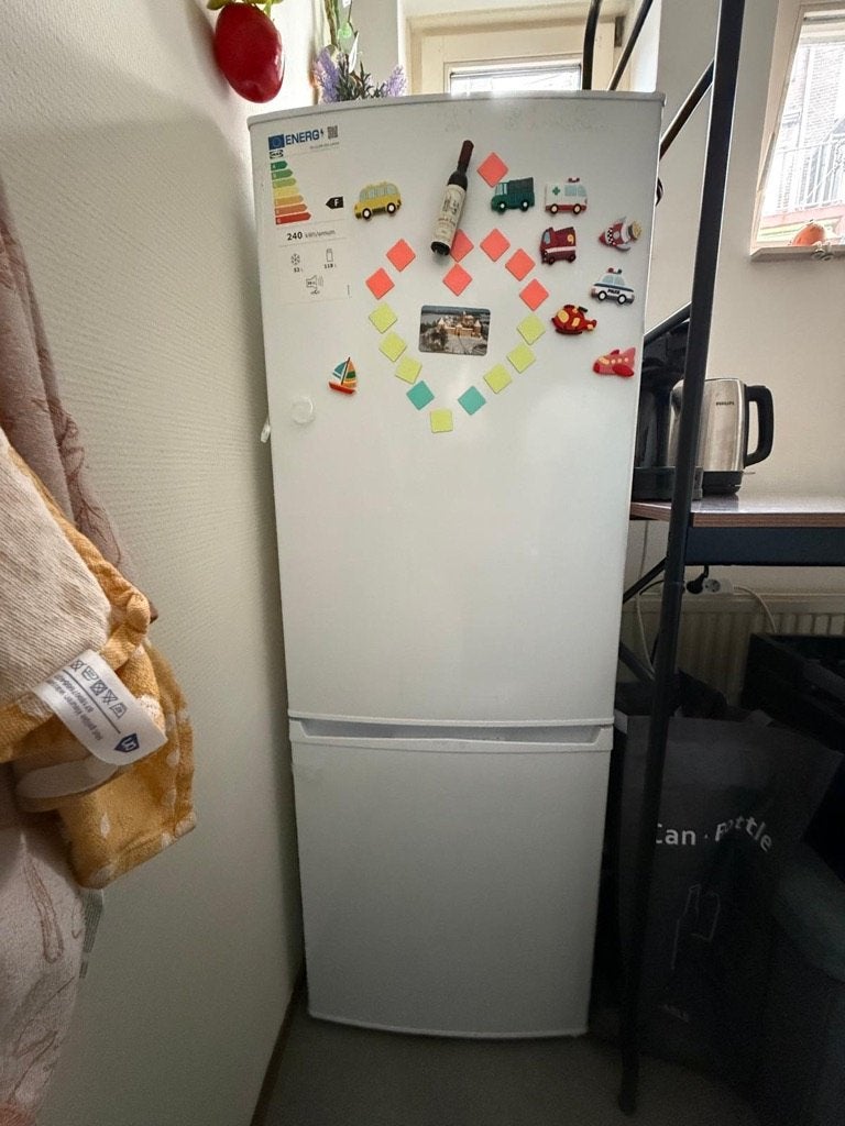 IKEA LAGAN vrijstaande koelkast/vriezer, Ophalen, 150 tot 200 liter, Met aparte vriezer, Zo goed als nieuw