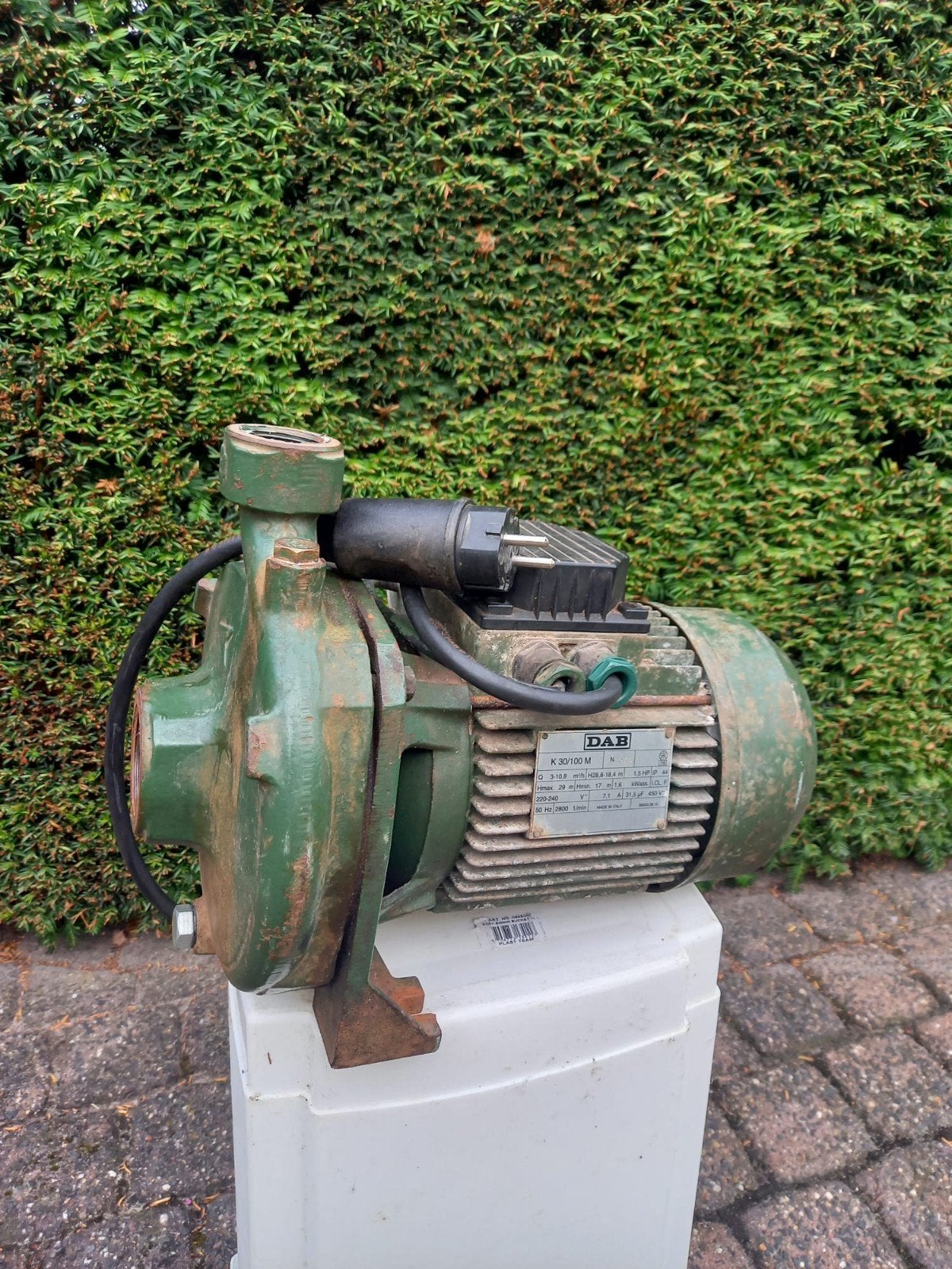 dab waterpomp, Ophalen, Beregeningspomp