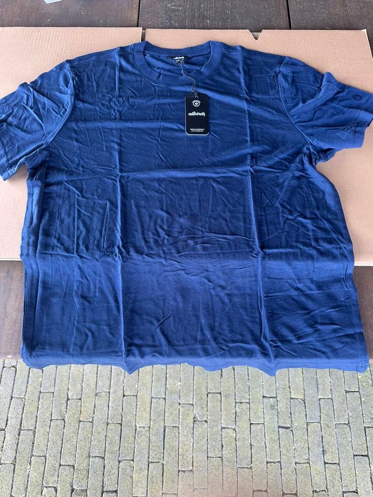 Allbirds t-shirt merinowol nieuw maat L, Verzenden, Nieuw, Maat 52/54 (L), Blauw