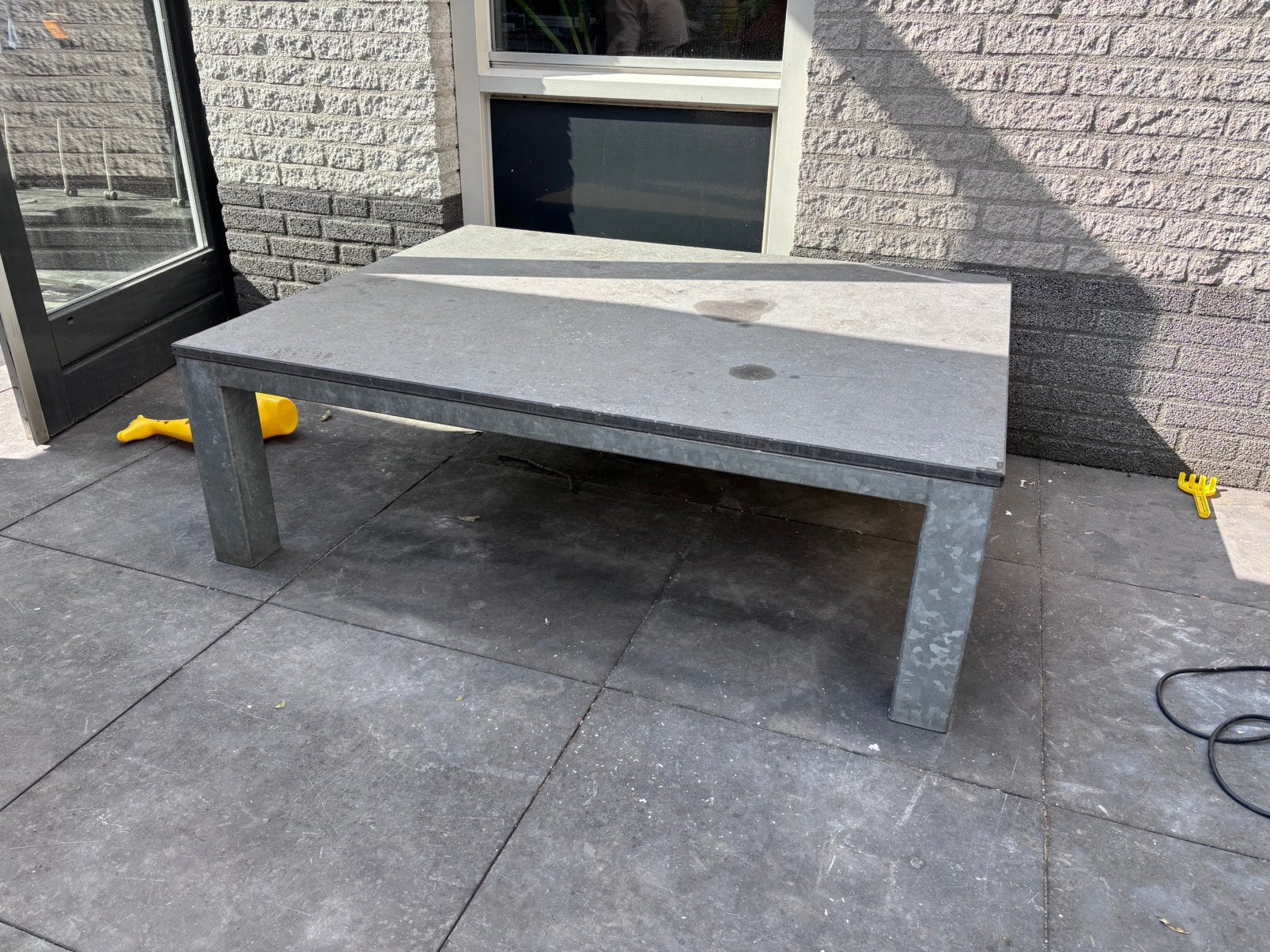 Salontafel voor buiten, Ophalen of Verzenden, Zo goed als nieuw, Rechthoekig, Overige materialen