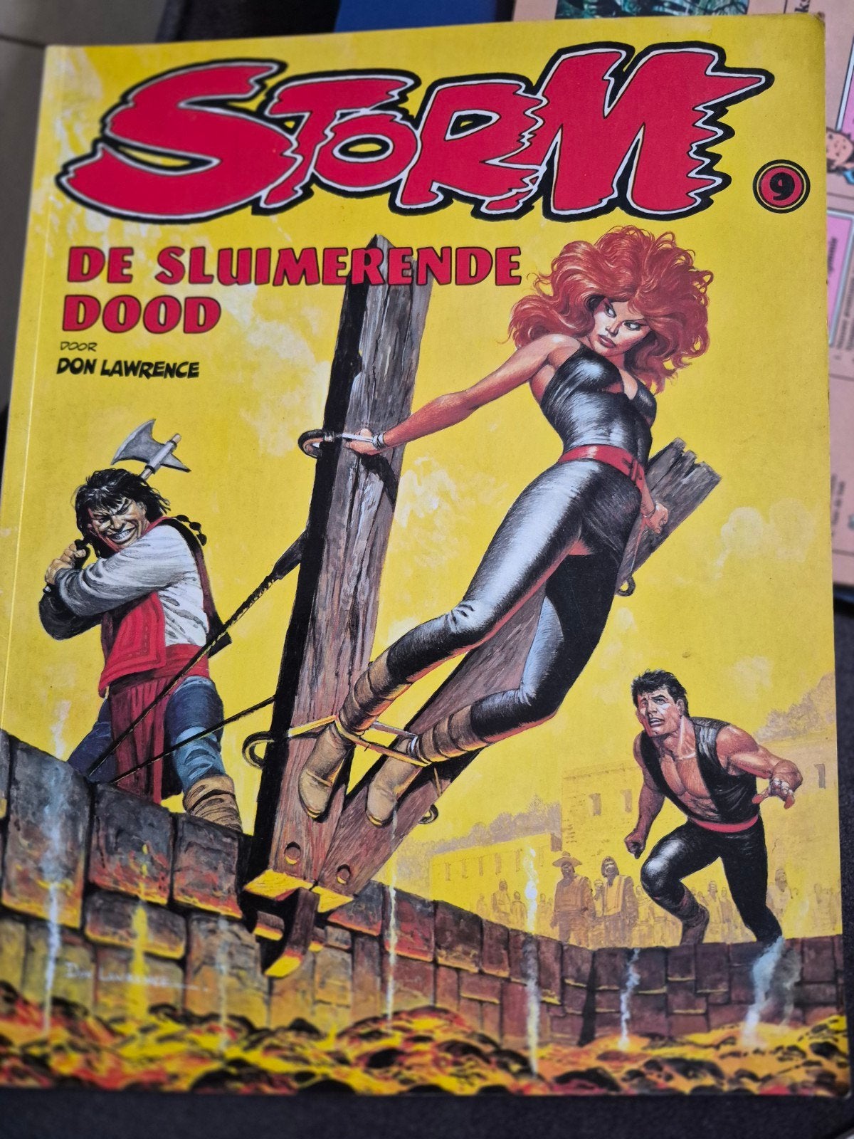 Storm - De Sluimerende Dood (nr. 9) - 1e druk 1982, Eén stripboek, Ophalen of Verzenden, Zo goed als nieuw, Don Lawrence