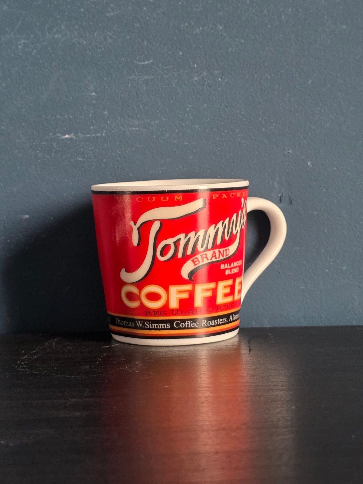 Tommy’s Brand Coffee Espresso Kopje Retro, Gebruikt, Overige merken, Keramiek, Vintage