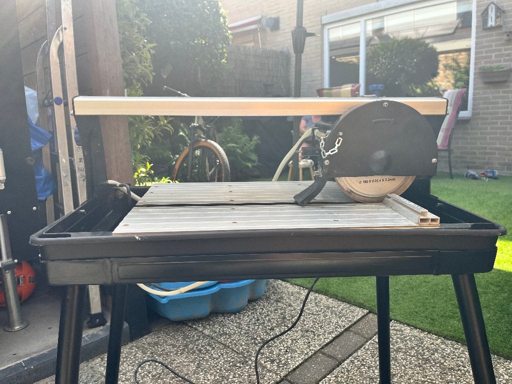 elektrische tegel zaag machine, Doe-het-zelf en Verbouw, Gereedschap | Zaagmachines, Ophalen, Minder dan 30 mm, Topcraft/FERM