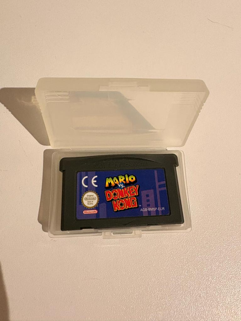 Mario vs Donkey Kong Game Boy Advance (GBA) in hoesje, Spelcomputers en Games, Games | Nintendo Game Boy, Gebruikt, Puzzel en Educatief