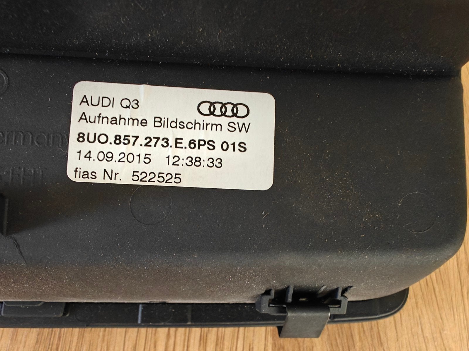 Audi Q3 Scherm 8U0.857.273.E.6PS, Ophalen of Verzenden, Gebruikt, Audi