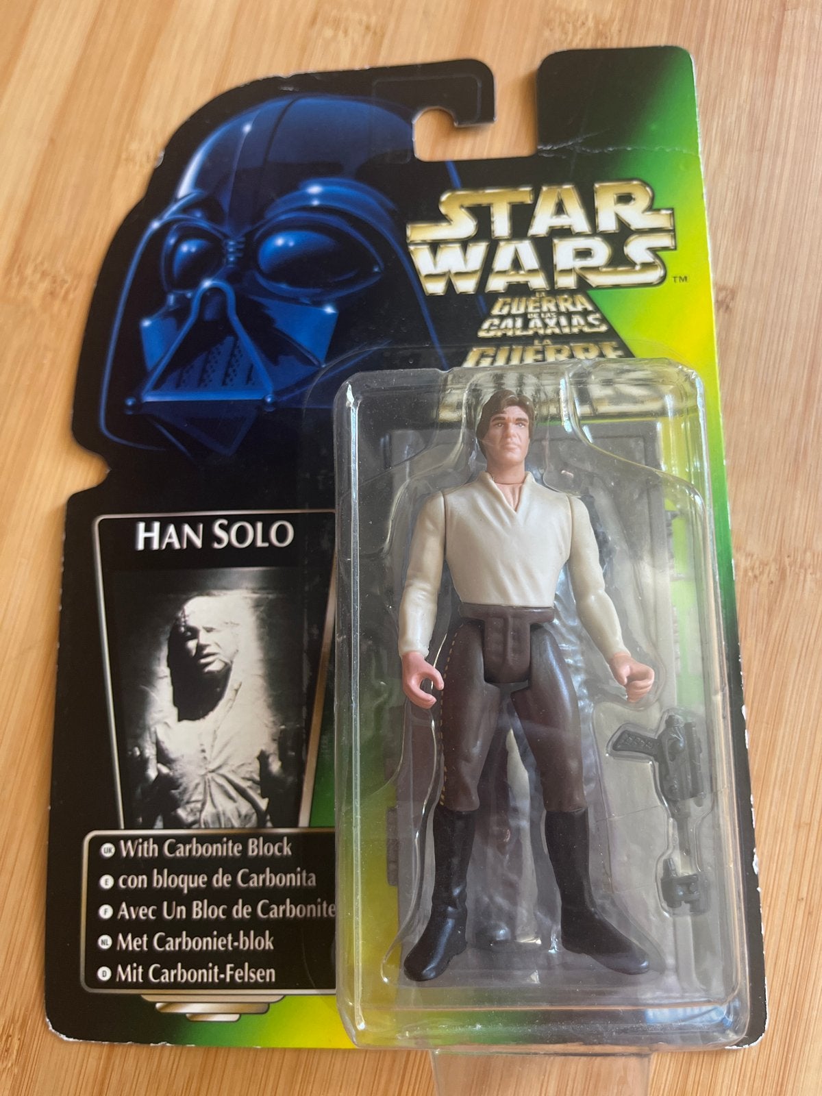Star Wars Han Solo Actiefiguur met Carboniet Blok, Ophalen, Nieuw, Actiefiguurtje