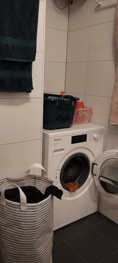 Miele WTD 163 WCS 8/5 kg, Witgoed en Apparatuur, Wasmachines, Ophalen, Zo goed als nieuw, Voorlader, 85 tot 90 cm