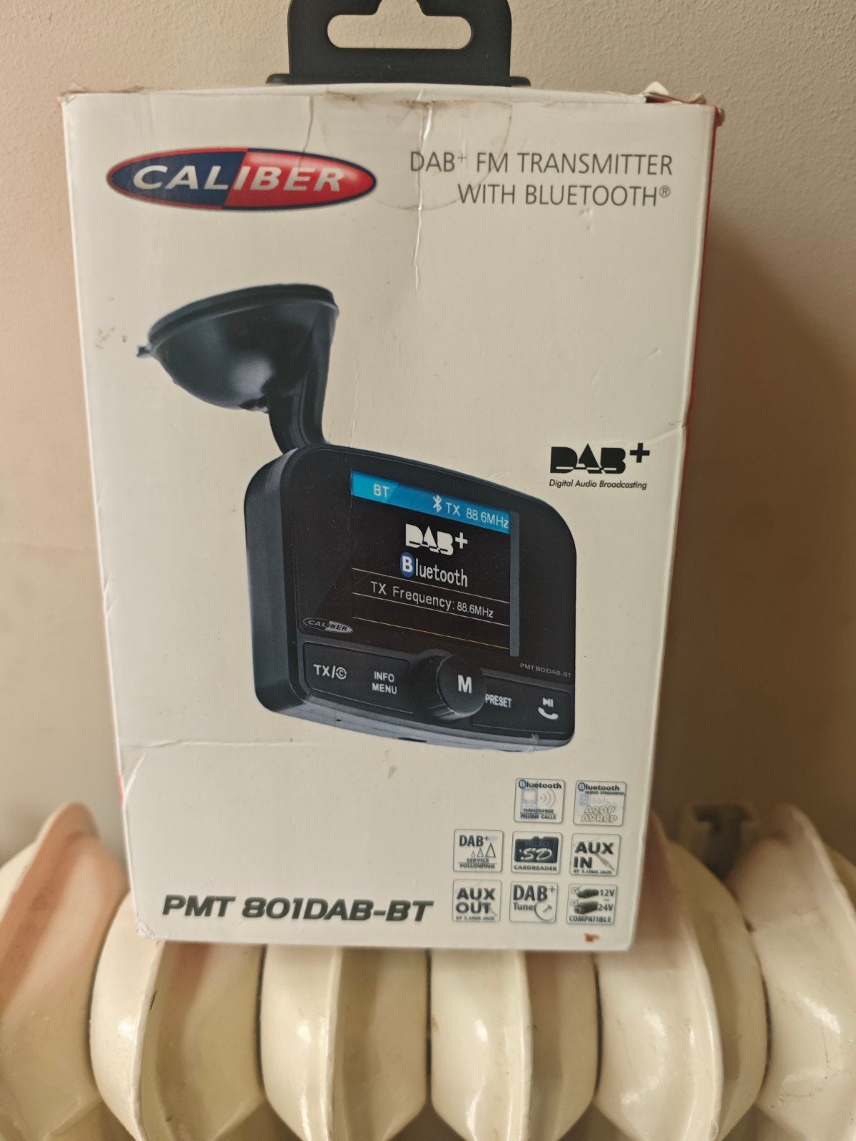 Caliber PMT 801DAB-BT DAB+ FM Transmitter met Bluetooth, Ophalen of Verzenden