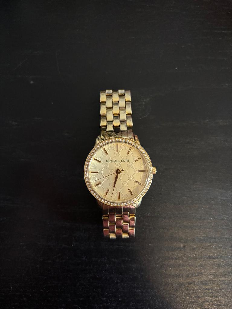 Micheal Kors horloge, Staal, Polshorloge, Zo goed als nieuw, Goud