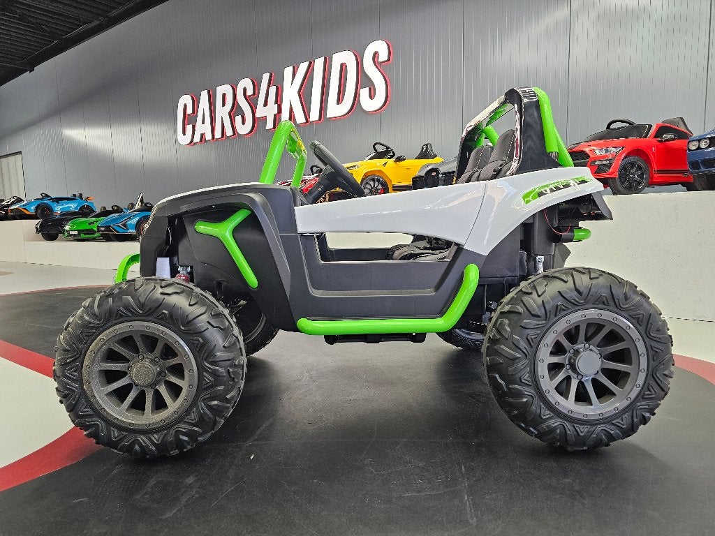 Kinder Buggy 24 volt - leren zit - rubberen banden - met RC, Ophalen of Verzenden, Nieuw, Afstandsbediening