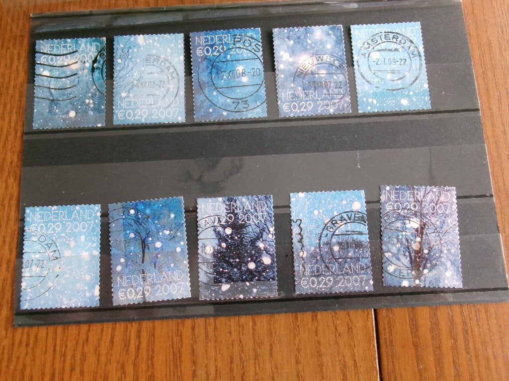 2007 - decemberzegels (373e), Postzegels en Munten, Verzenden, Gestempeld
