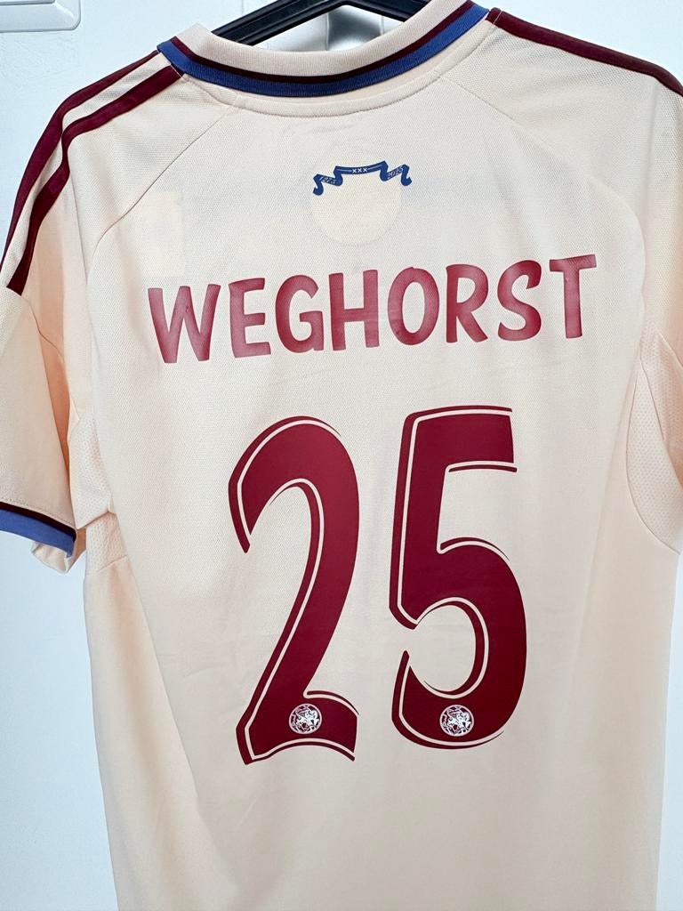 Ajax shirt Wout Weghorst 2026 - Maat L az psv fetwnoes nec, Ophalen of Verzenden, Nieuw, Maat 52/54 (L), Beige