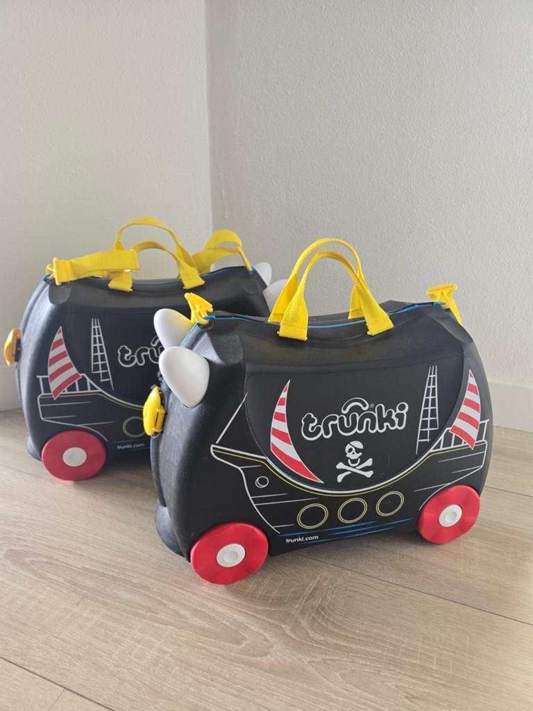 2x Trunki kinder koffer piratenschip, Ophalen, Gebruikt