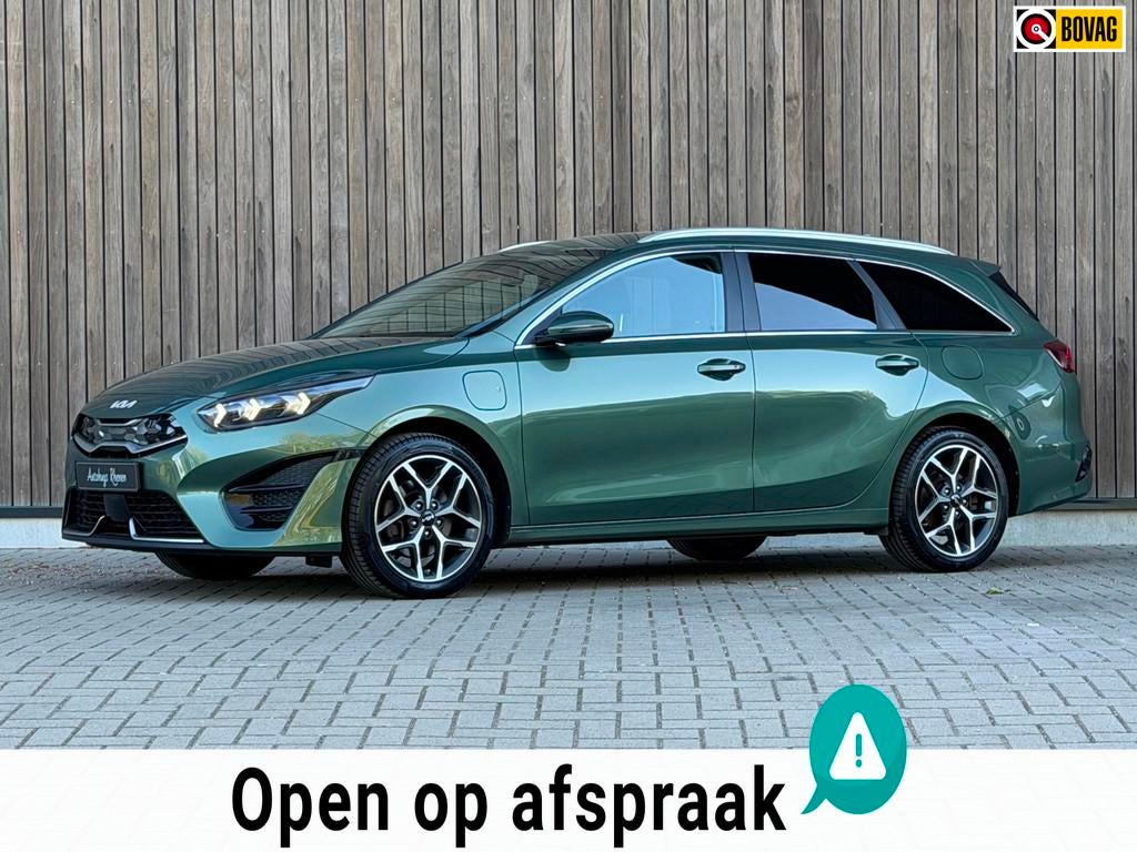 Kia Ceed Sportswagon 1.6 GDI PHEV DynamicPlusLine / Plug-In, 8 kWh, 77 km/l, Zwart, Leder en Stof