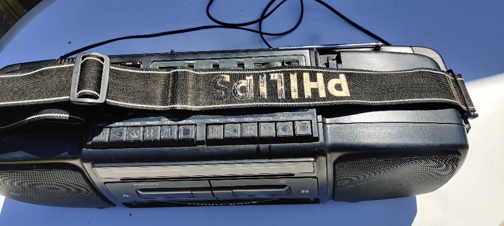 vintage:  Draagbare RADIO /Cassettespeler "GhettoBlaster", Ophalen of Verzenden, Gebruikt