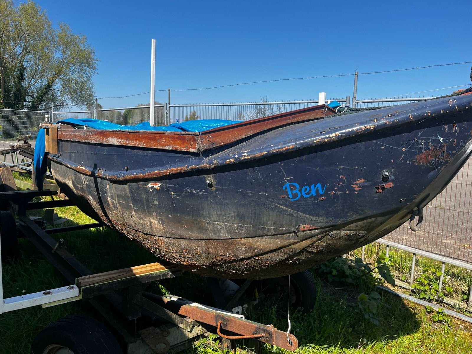 Oud ijzer boot, Ophalen, Gebruikt, X, IJzer