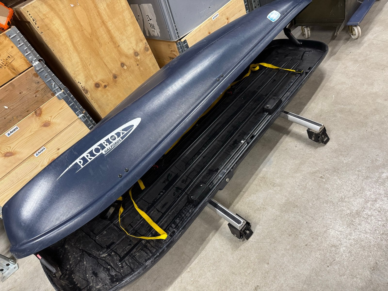 PROBOX Halfords dakkoffer, Ophalen, Gebruikt