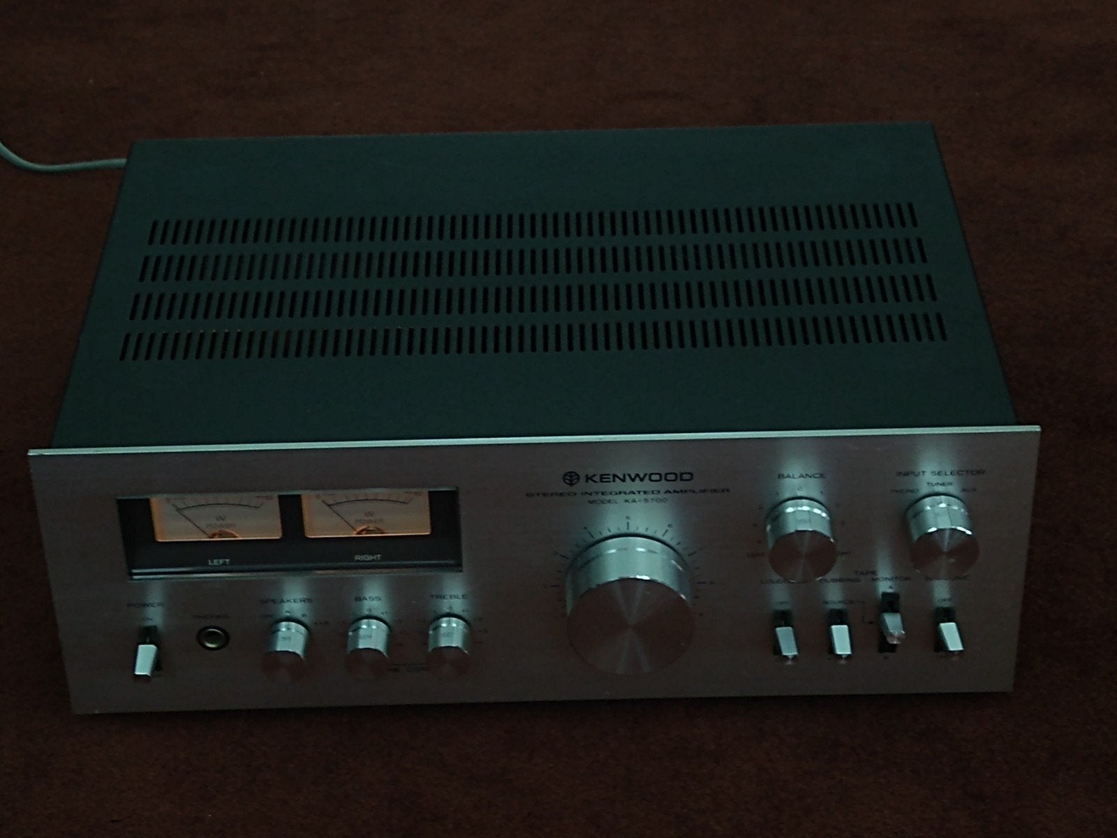 Kenwood versterker KA 5700 KA5700 i.z.g.st. vintage '70s, Overige merken, Gebruikt, Ophalen of Verzenden, Minder dan 60 watt