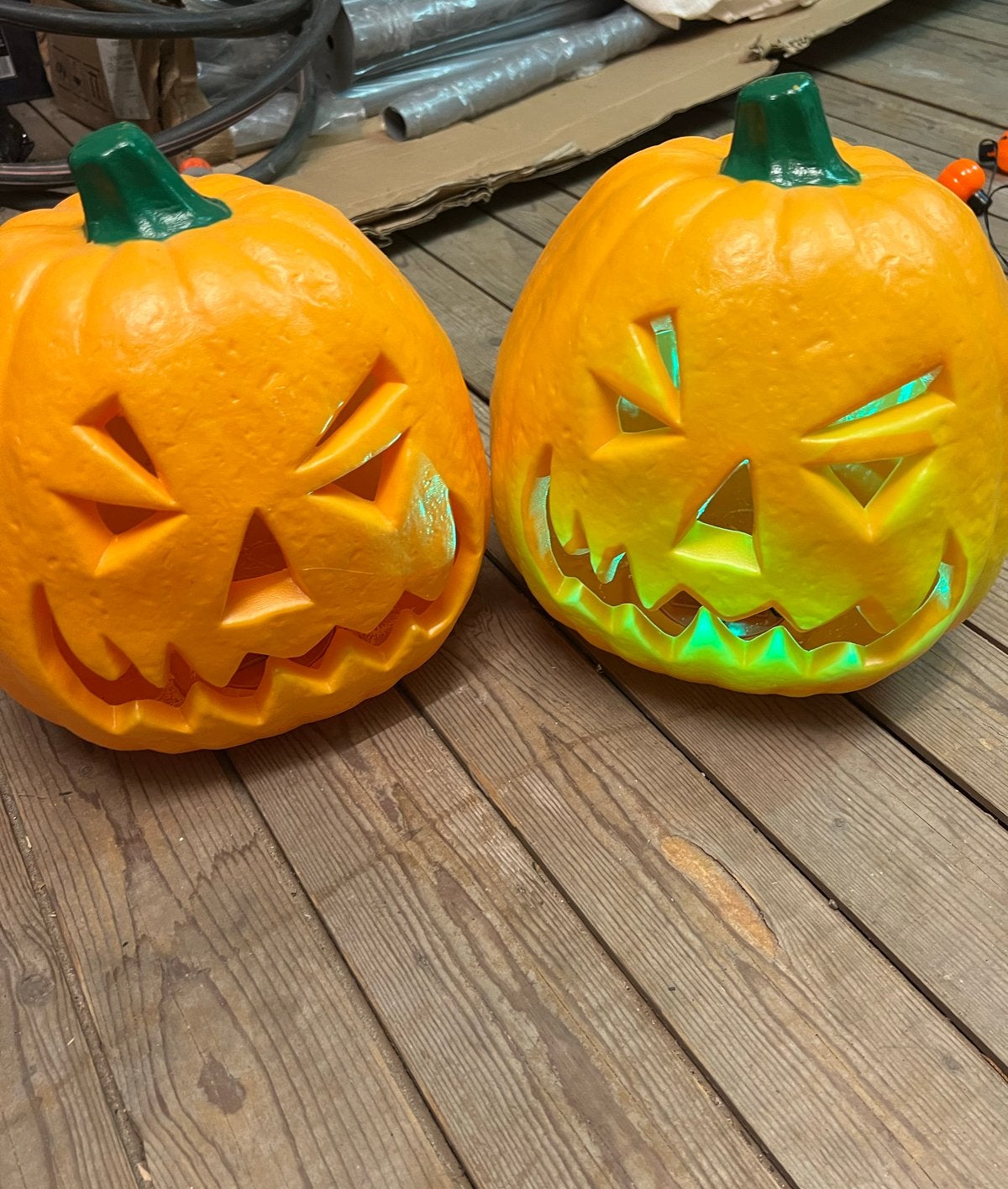 Grote lichtgevende pompoenen - Halloween decoratie, Ophalen, Gebruikt, Versiering, Halloween of Griezel