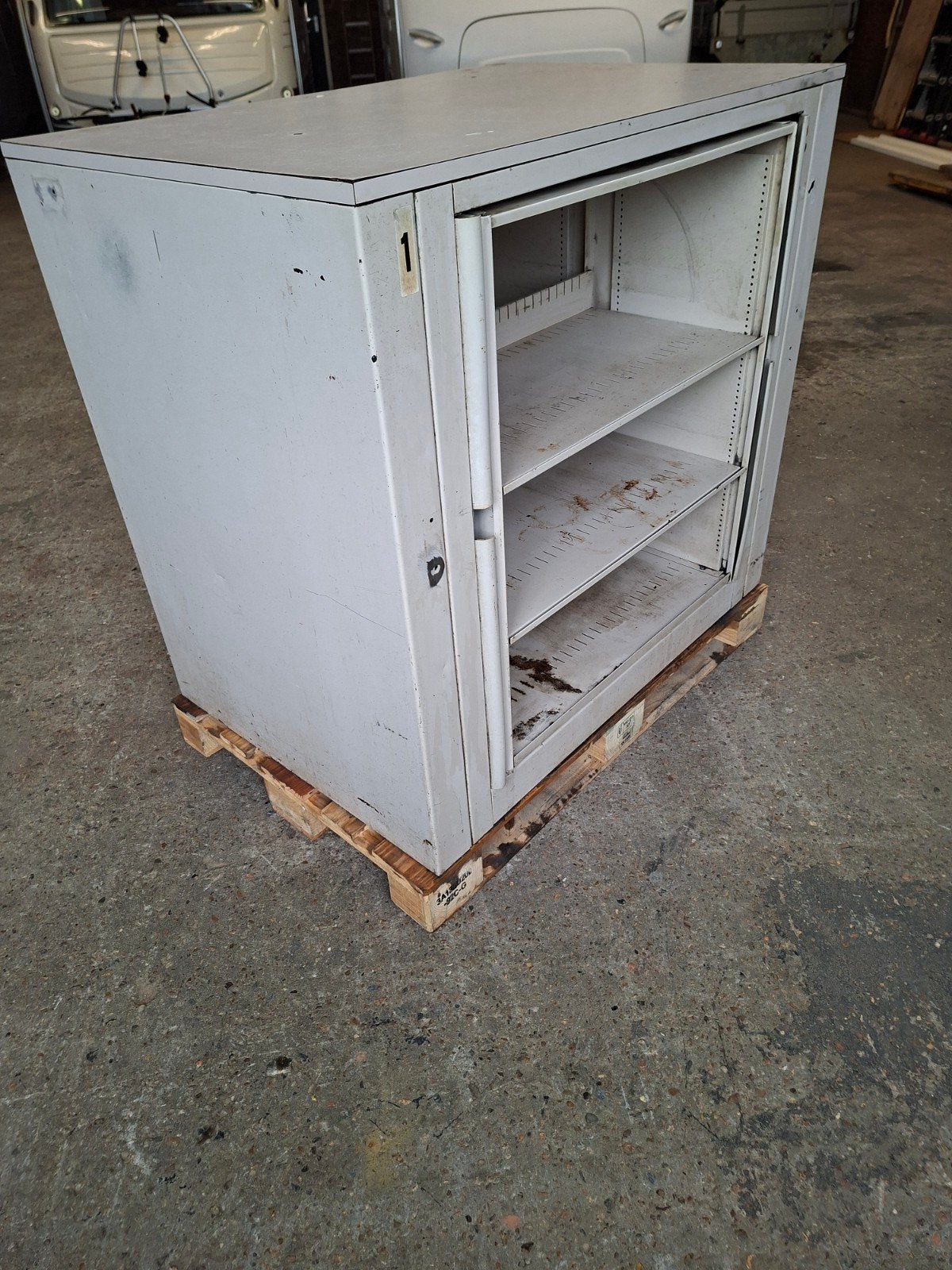 Vintage Industriële Carrousel Kast, binnenkast draaibaar, Ophalen, Gebruikt