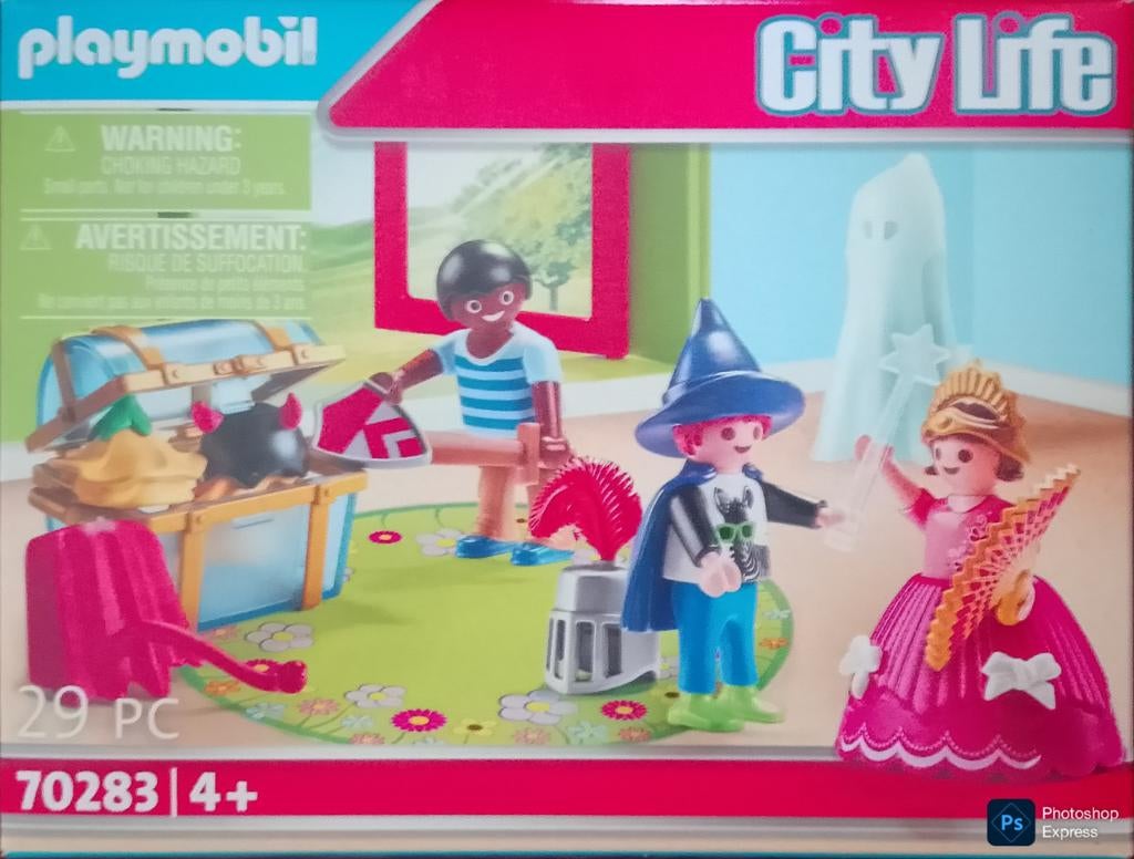 City Life Kinderen Met Verkleedkoffer 70283, Ophalen of Verzenden, Zo goed als nieuw, Complete set