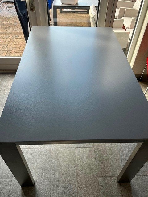 Bert Plantagie eettafel Edge met 4 Topform stoelen, Ophalen, Overige materialen, Gebruikt, 100 tot 150 cm