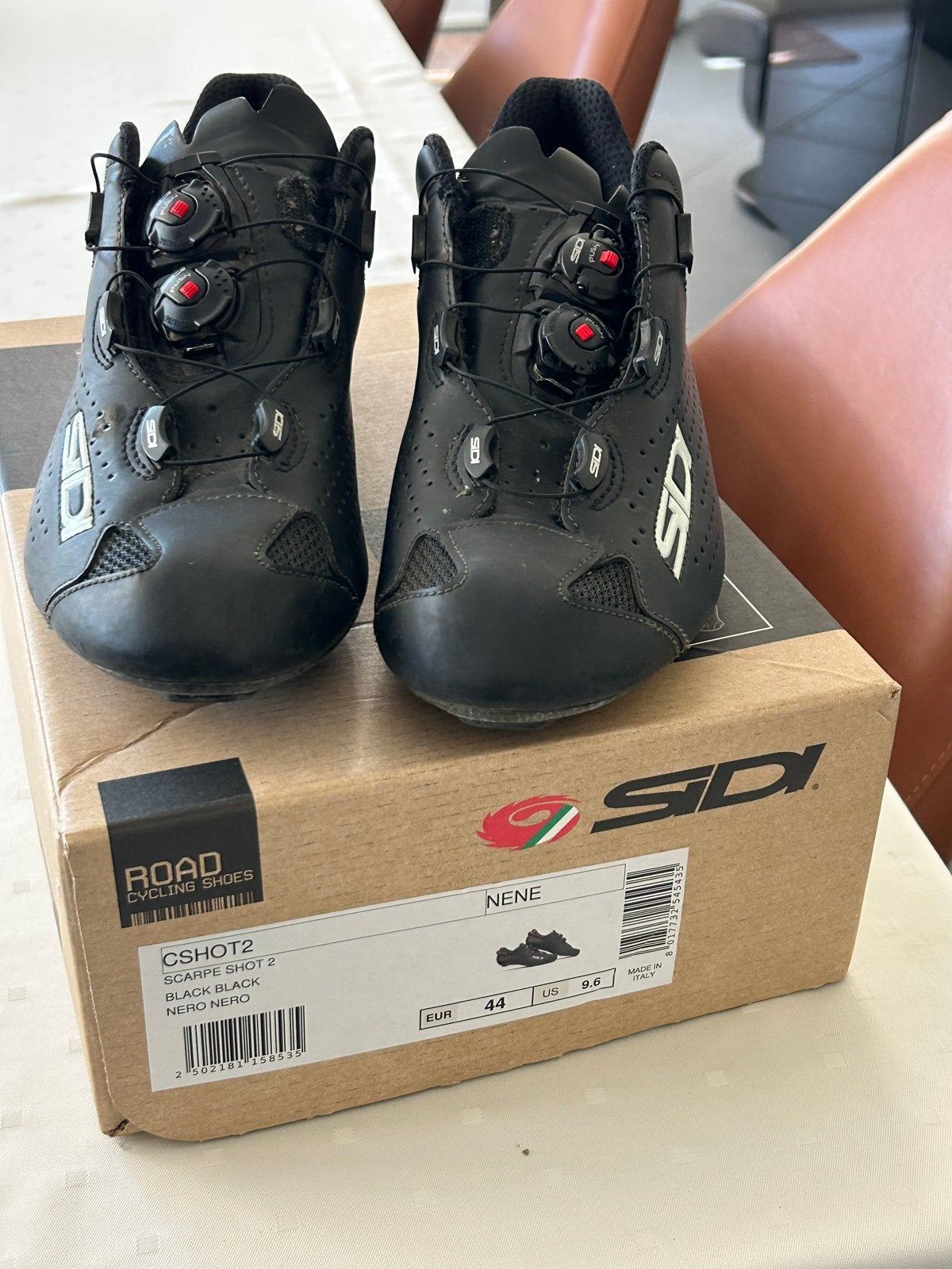 Sidi Scarpe Shot 2 racefiets schoenen - Maat 44, Fietsen en Brommers, Fietsen | Racefietsen, Overige merken, Gebruikt, Heren, Aluminium