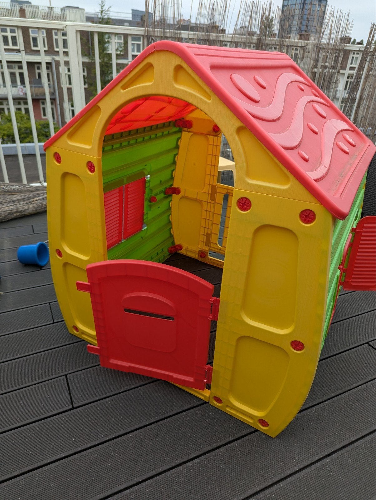 Kleurrijk speelhuisje voor kinderen - Plastic, Ophalen, Hout